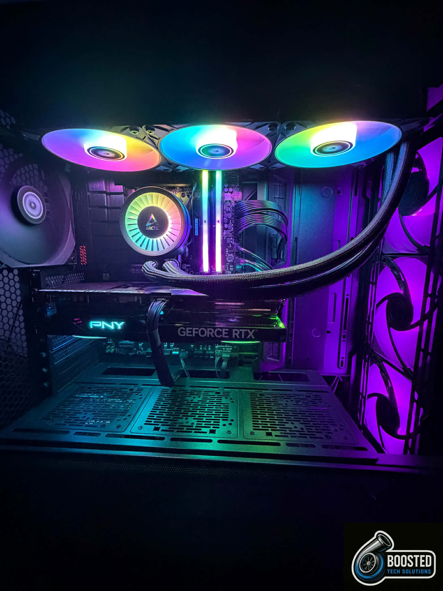 Boosted Tech Solutions completed custom desktop build